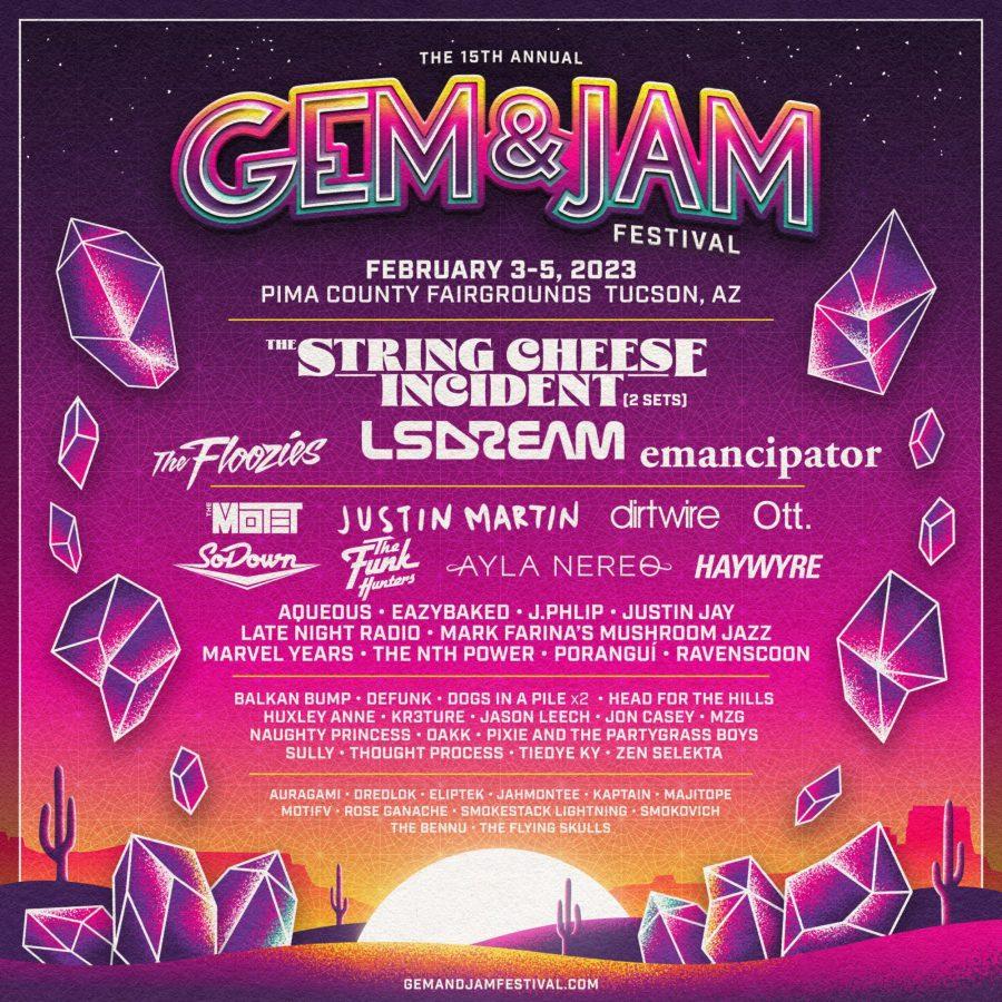 The flyer for this years Gem and Jam Festival. (Courtesy of Noah Simon, junior publicist for Gem and Jam.)