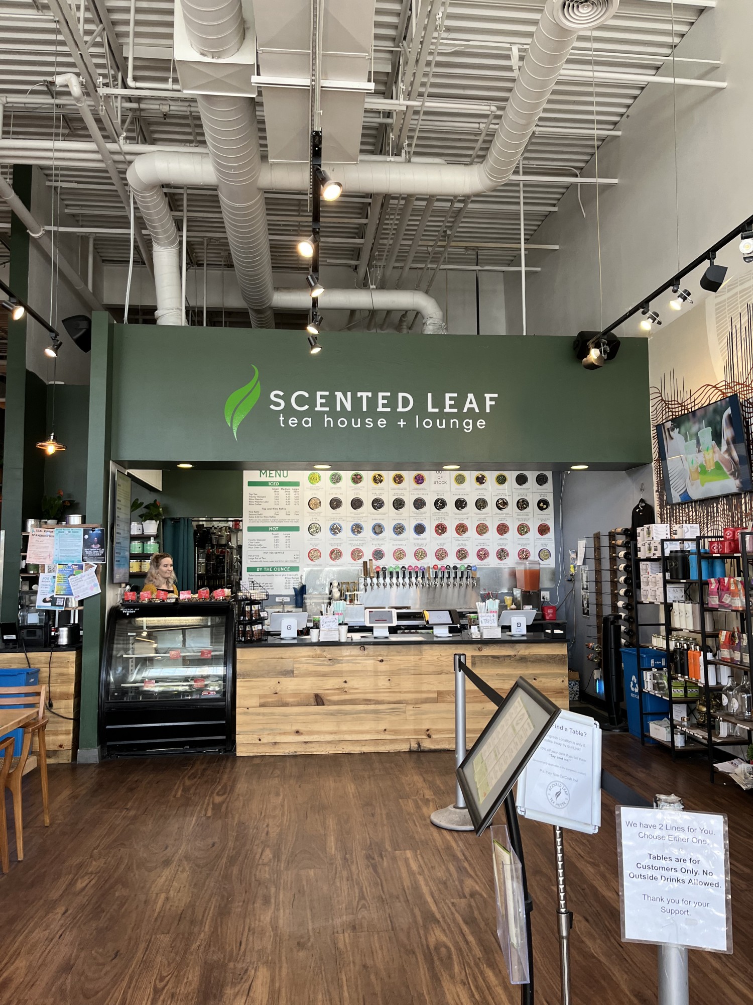 Scented Leaf offers a variety of different teas, including both caffeinated and decaffeinated options. Visit Scented Leaf in Main Gate Square to experience the energy and atmosphere for yourself!  