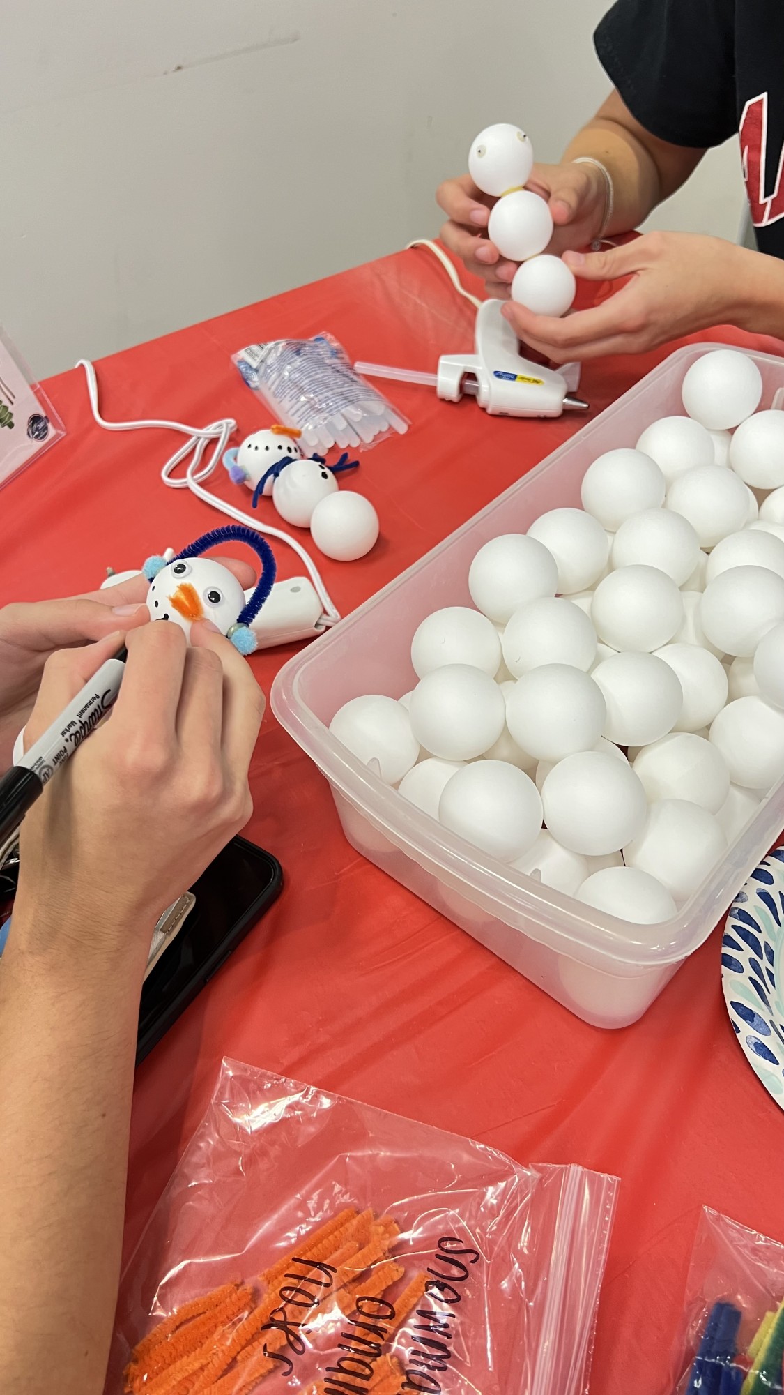 Students participate in making crafts that were offered at the Campus Recreation centers on the Fall 2022 Zen Day. (Courtesy Dan Blumenthal, assistant director of marketing and communications at Campus Recreation)
