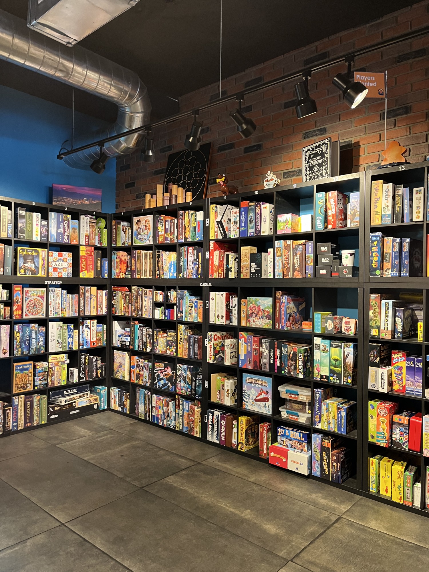 The back wall of Snakes & Lattes has three walls dedicated to any board game you can think of. Open until 10 p.m. during the week and midnight on Friday and Saturday, grab your friends to game the night away! 