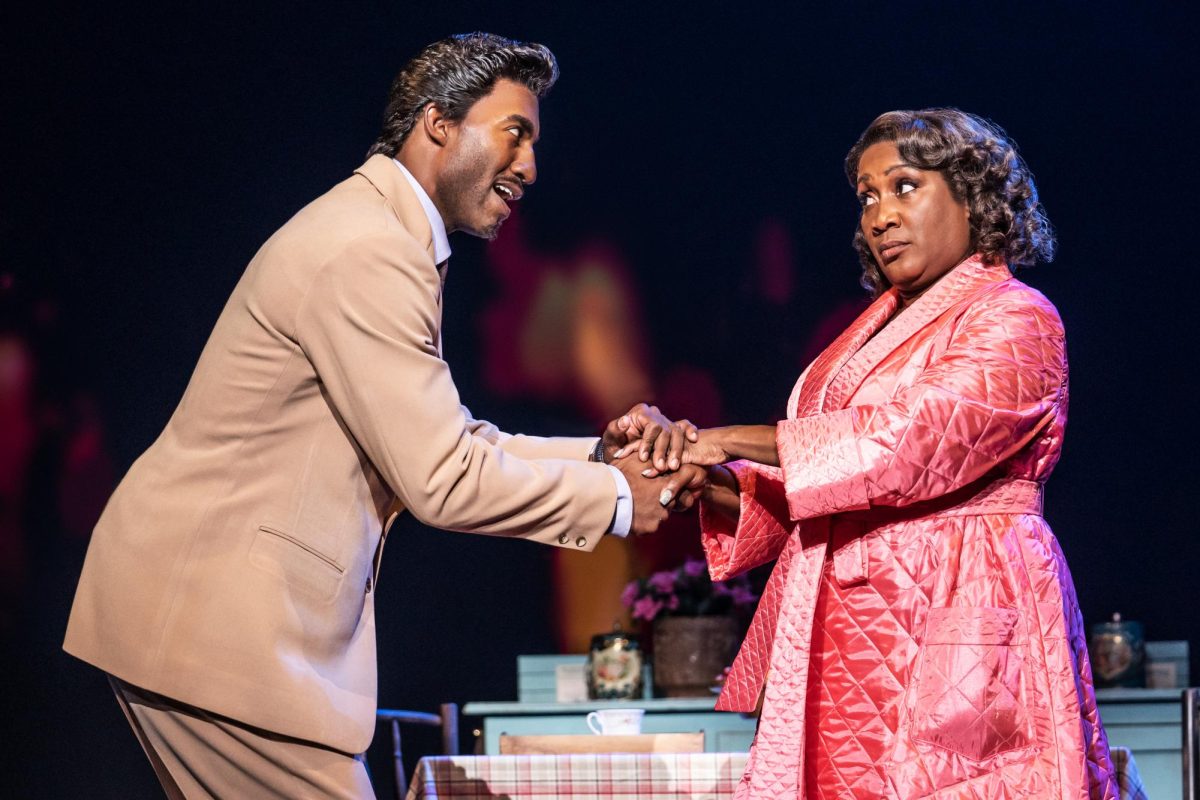 Garrett Turner as Ike Turner and Roz White as Zelma in a scene from Tina: The Tina Turner Musical coming to Centennial Hall Oct. 3-8. (Courtesy of Matthew Murphy and Evan Zimmerman)