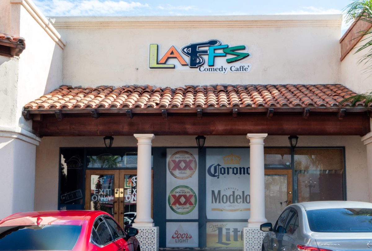 Outside the Laffs Comedy Caffe on Sept. 22, 2023. The caffe is open Thursdays, Fridays and Saturdays.