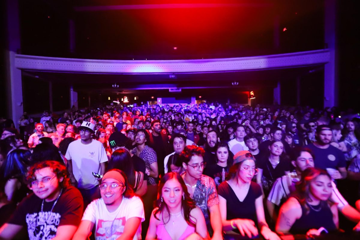 A nearly sold-out crowd shows up for the Electric Feels dance party at the Rialto Theatre in Tucson on Sept. 29. The event was full of dancing and Indie music. 