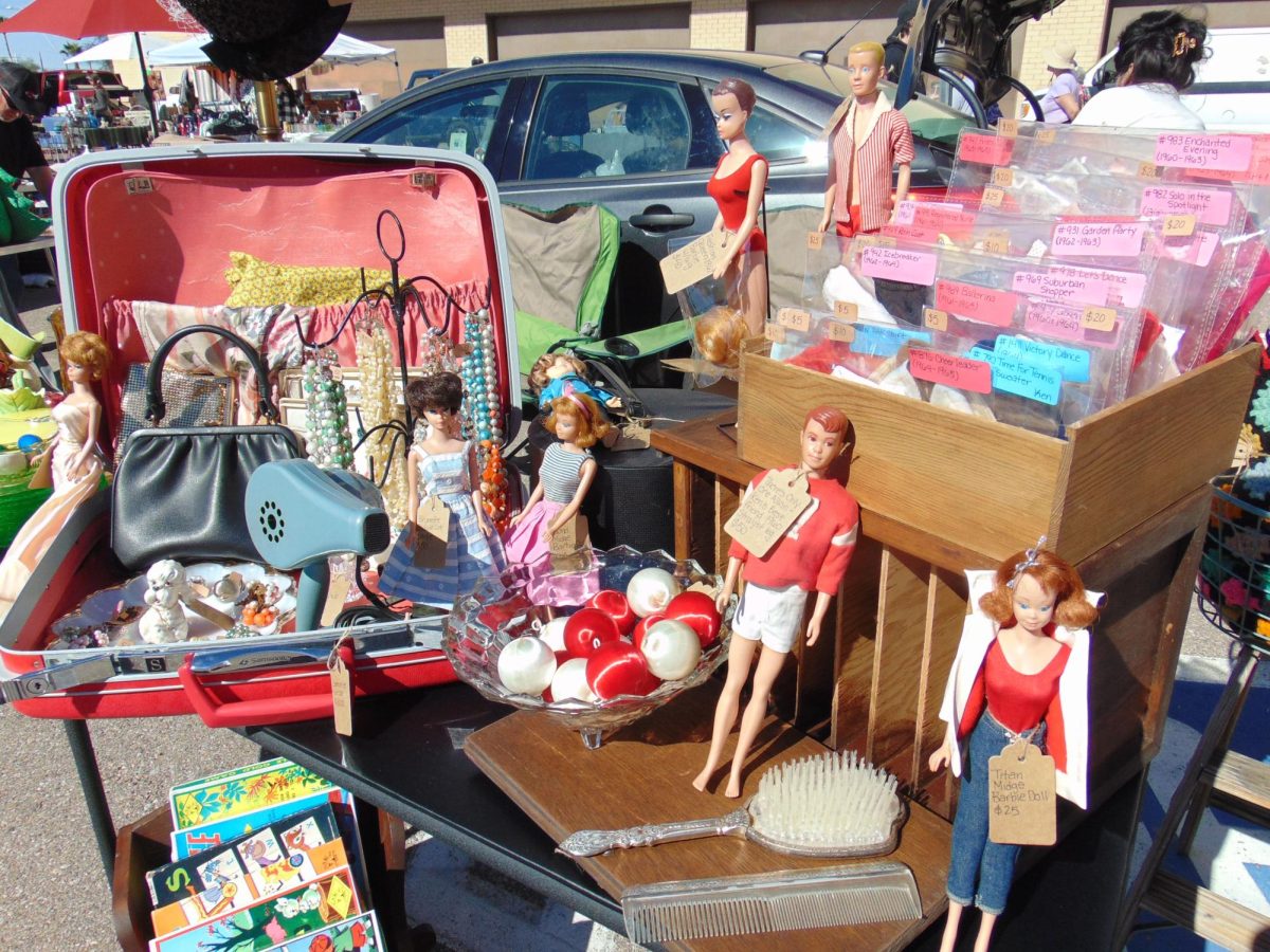 Vintage Barbies are sold at the 2nd Sunday Vintage Market on Oracle Road on Nov. 12. The market was held from 8 a.m. to 1 p.m.
