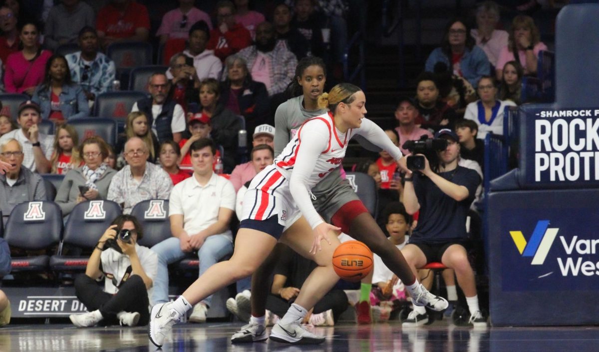 Arizonas Isis Beh goes for a basket during the Washington State game in McKale Center on Feb. 16. Beh scored a season high of 11 points.
