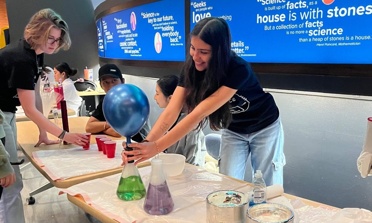 Science is Fun members attend an event at the Flandrau Space Center. (Photo courtesy Kaylee Ferreira)
