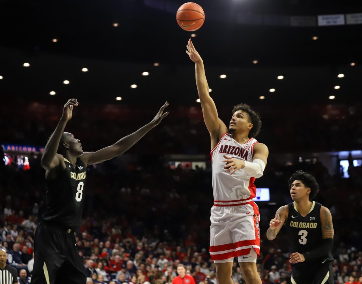 Trey Townsend shoots the ball against Colorado in Mckale Center on Jan. 25. Townsend went 4-7 from the field.