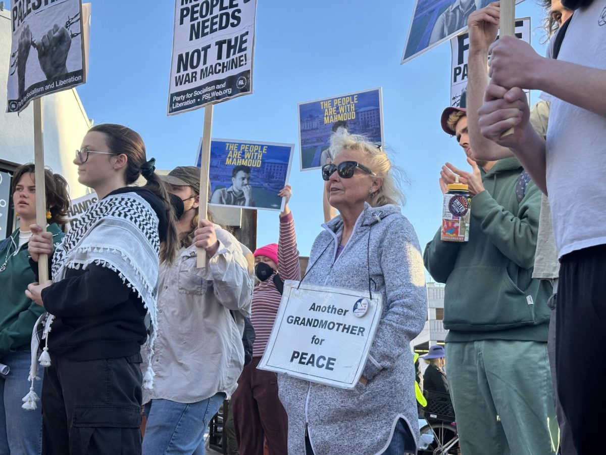 University of Arizona students and local community members protest against the U.S. federal government's support of Israel through multiple attacks on Palestine. Many local groups demonstrated in Main Gate Square on Tuesday, March 18.