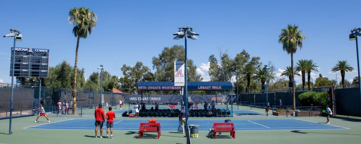 University of Arizona freshman Sander Juuhl Sivertsen competes against opponent during the final day of the Kinlen & Vivian Gee Wildcat Invite on Sept. 13.