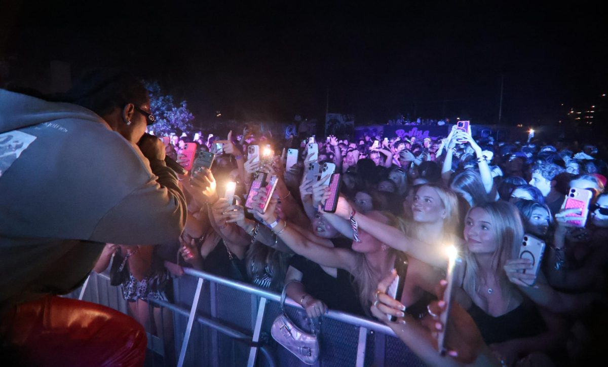 Offset raps to the front row at the Rolling Loud One Big College Tour on Sept. 24.